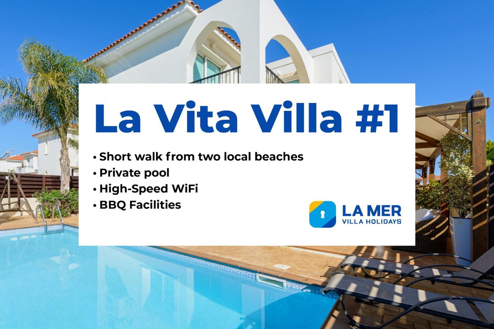 La Vita Villa #1 Протарас Экстерьер фото